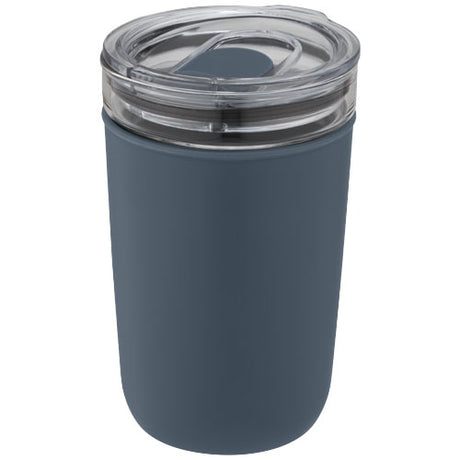 Vaso de vidrio de 420 ml con pared exterior de plástico reciclado "Bello"