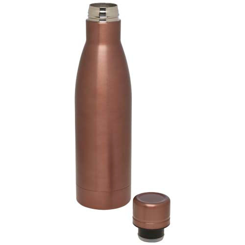 Bidón con aislamiento al vacío de 500 ml de cobre de acero inoxidable reciclado con certificación RCS Vasa
