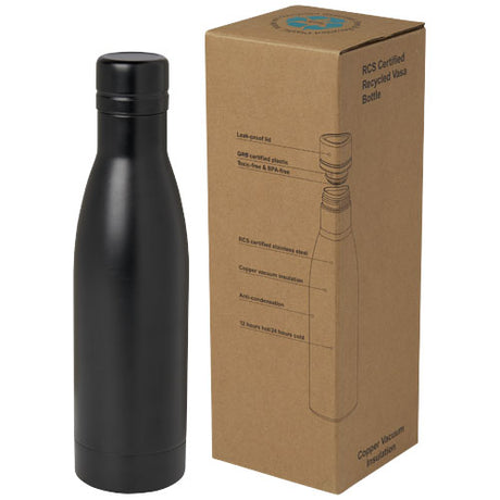Bidón con aislamiento al vacío de 500 ml de cobre de acero inoxidable reciclado con certificación RCS