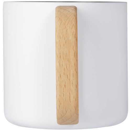 Taza de acero inoxidable reciclado con certificado RCS con aislamiento de cobre de 360 ml Bjorn