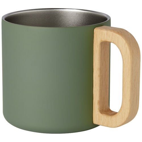 Taza de acero inoxidable reciclado con certificado RCS con aislamiento de cobre de 360 ml Bjorn