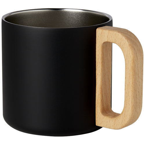 Taza de acero inoxidable reciclado con certificado RCS con aislamiento de cobre de 360 ml Bjorn