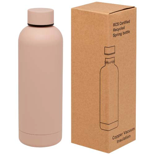 Bidón con aislamiento de cobre de 500 ml de acero inóxidable reciclado con certificado RCS