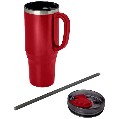 Vaso térmico con pajita de