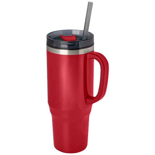 Vaso térmico con pajita de