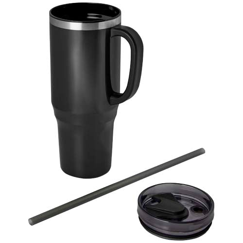 Vaso térmico con pajita de