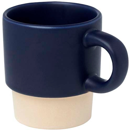 Taza de espresso apilable de 130 ml con fondo de arcilla