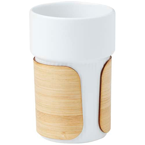 Vaso de 340 ml con funda de bambú