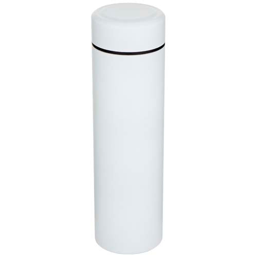 Termo de acero inoxidable de doble pared de 450 ml con colador de té