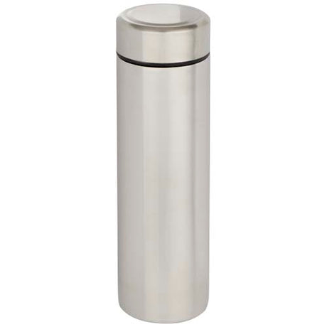 Termo de acero inoxidable de doble pared de 450 ml con colador de té
