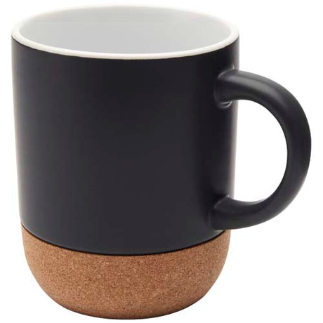 Taza de cerámica de 300 ml con detalles de corcho y acabado mate