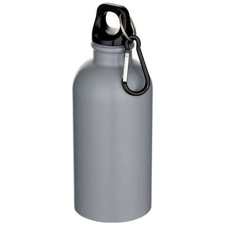 Botella de 400 ml de acero inoxidable mate con certificado RCS de una sola pared con mosquetón