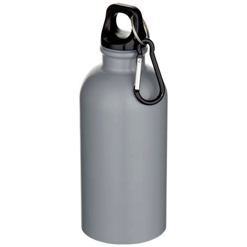 Botella de 400 ml de acero inoxidable mate con certificado RCS de una sola pared con mosquetón