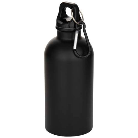 Botella de 400 ml de acero inoxidable mate con certificado RCS de una sola pared con mosquetón