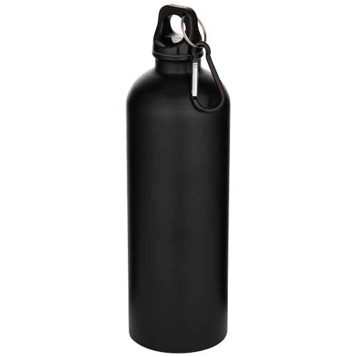 Botella de 750 ml de acero inoxidable mate reciclado con certificado RCS con mosquetón