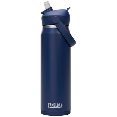 Botella de 740 ml de acero inoxidable con pajita abatible