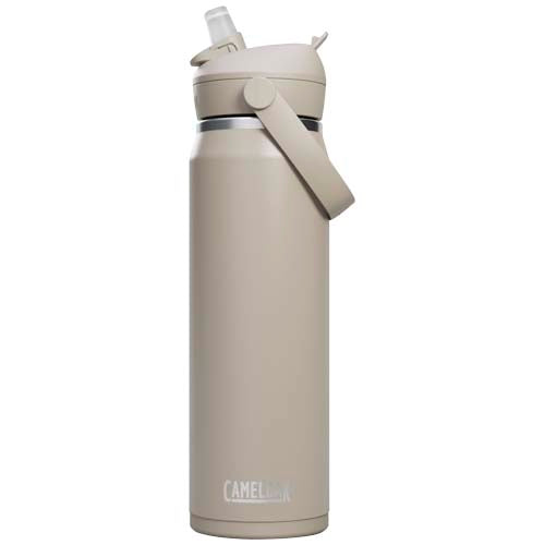 Botella de 740 ml de acero inoxidable con pajita abatible