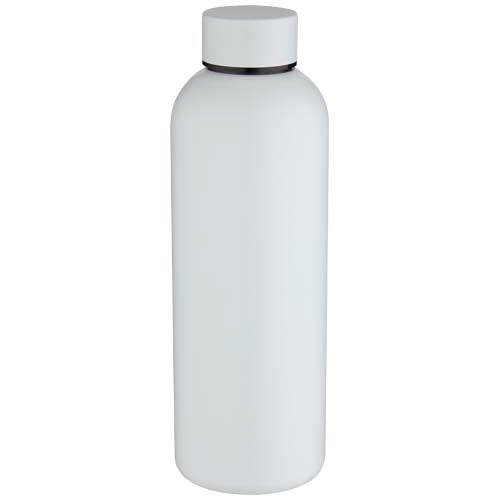 Botella de agua de 750 ml de acero inoxidable reciclado con pared simple y certificado RCS