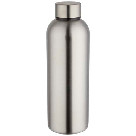 Botella de agua de 750 ml de acero inoxidable reciclado con pared simple y certificado RCS
