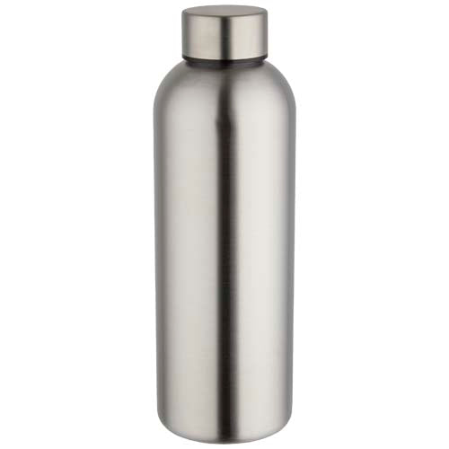 Botella de agua de 750 ml de acero inoxidable reciclado con pared simple y certificado RCS