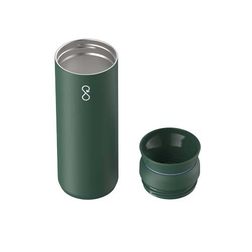 Vaso de acero inoxidable reciclado