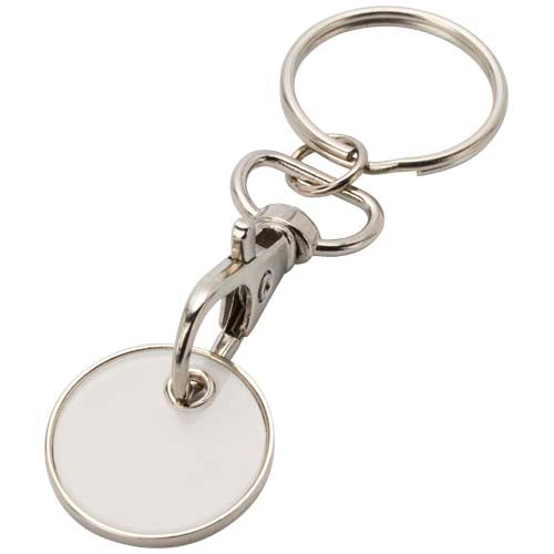 Llavero con moneda para carrito