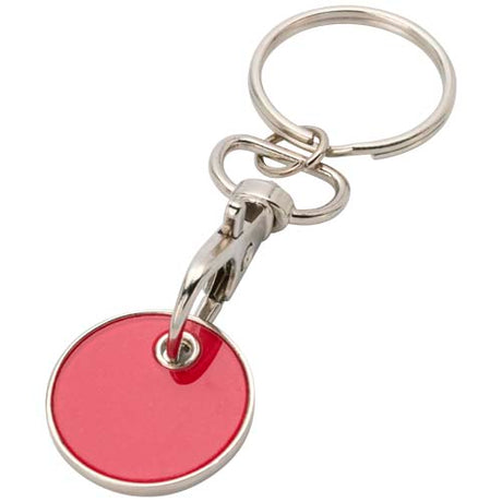 Llavero con moneda para carrito