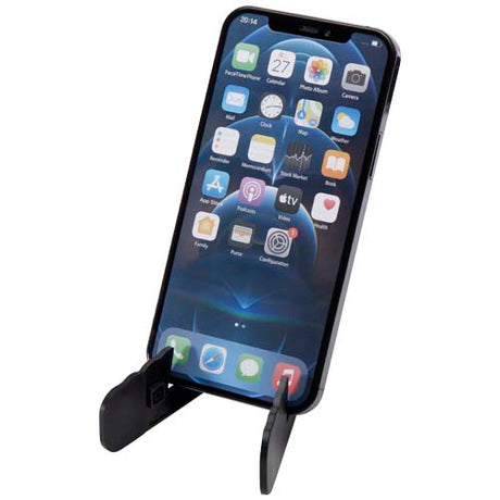 Soporte plegable de plástico reciclado para tableta y teléfono