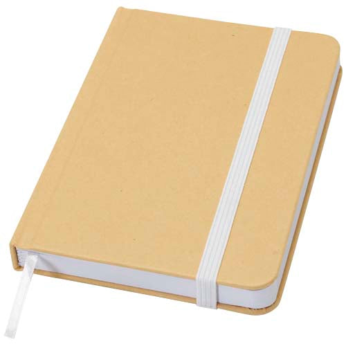 Libreta de tapa dura A6 de material reciclado con páginas lisas