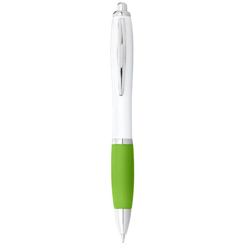 Bolígrafo blanco con empuñadura de