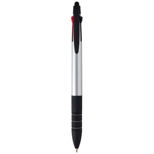Bolígrafo de material reciclado RCS de 3 tintas con stylus