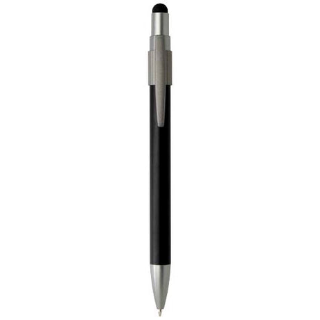 Bolígrafo de material reciclado RCS con stylus y fidget spinner (tinta negra)