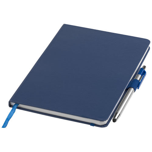 Libreta A5 y bolígrafo stylus "Crown"