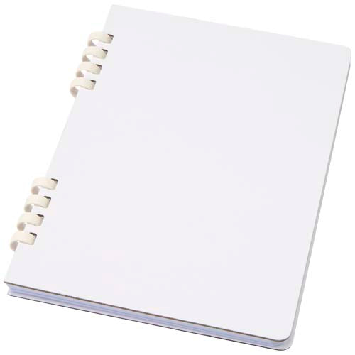 Cuaderno A5 tapa dura con espiral de material reciclado RCS