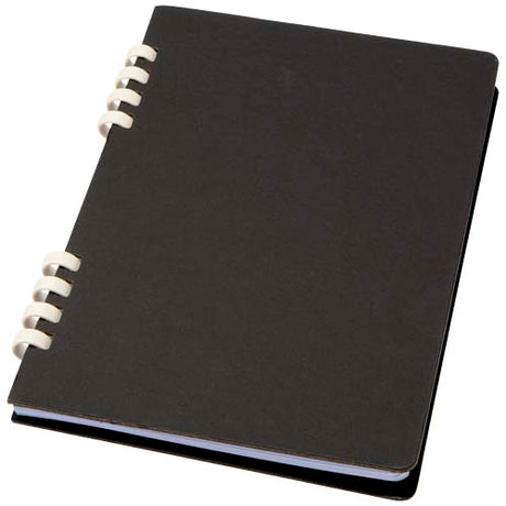 Cuaderno A5 tapa dura con espiral de material reciclado RCS