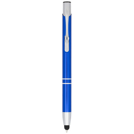 Bolígrafo con stylus de aluminio “Moneta” (tinta azul)