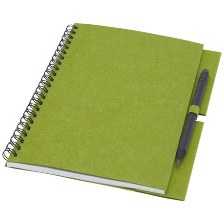 Libreta mediana con espiral y lápiz "Luciano Eco"