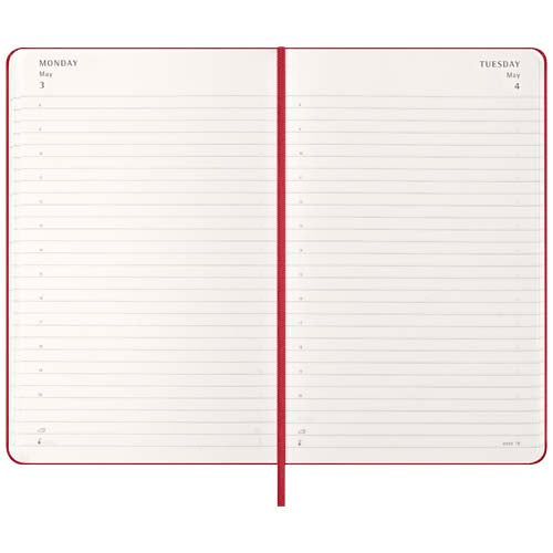 Agenda diaria de 12 meses con tapa dura Moleskine