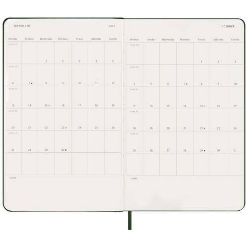 Agenda diaria de 12 meses con tapa dura Moleskine