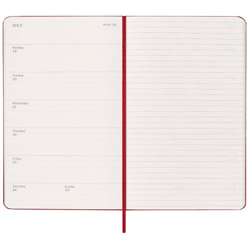 Planificador semanal L con tapa dura de 12 meses Moleskine
