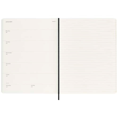 Libreta XL con tapa blanda de 12 meses Moleskine