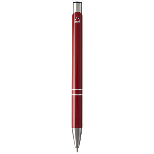 Bolígrafo de aluminio reciclado Moneta (tinta negra)