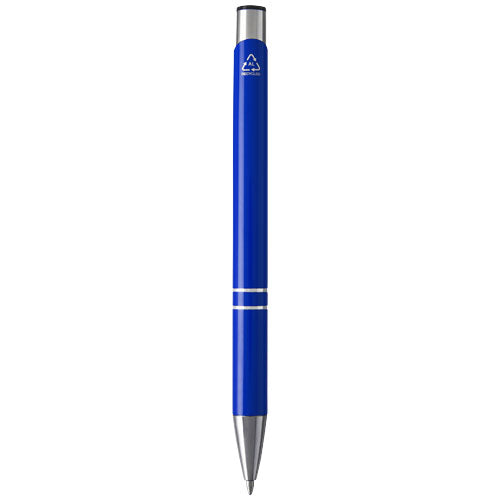 Bolígrafo de aluminio reciclado Moneta (tinta negra)