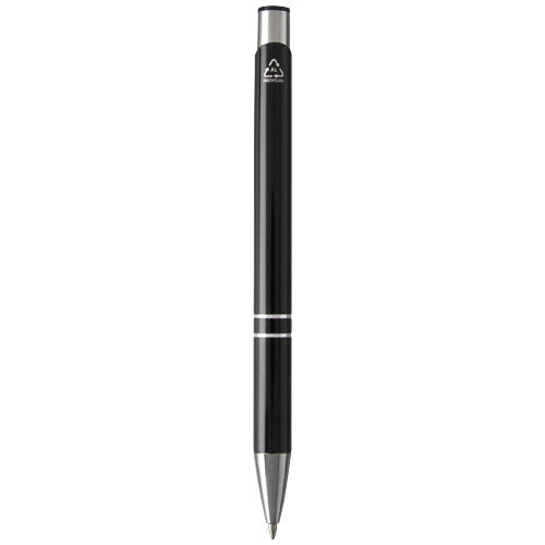 Bolígrafo de aluminio reciclado Moneta (tinta negra)