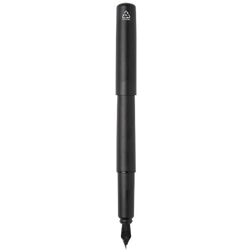 Pluma estilográfica de aluminio reciclado Lucetta (tinta negra)