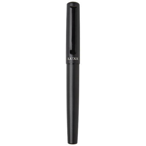 Pluma estilográfica de aluminio reciclado Lucetta (tinta negra)