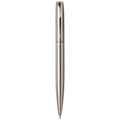 Set de bolígrafo y rollerball de acero inoxidable reciclado Didimis (tinta negra)