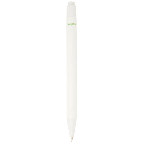 Bolígrafo monocromático de papel reciclado con acabado mate (tinta negra)