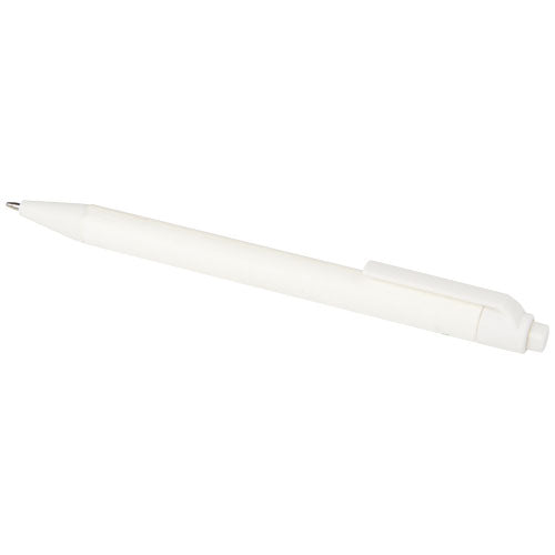 Bolígrafo monocromático de papel reciclado con acabado mate (tinta negra)