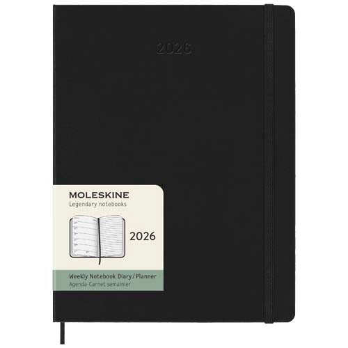 Agenda semanal XL de 12 meses con tapa dura